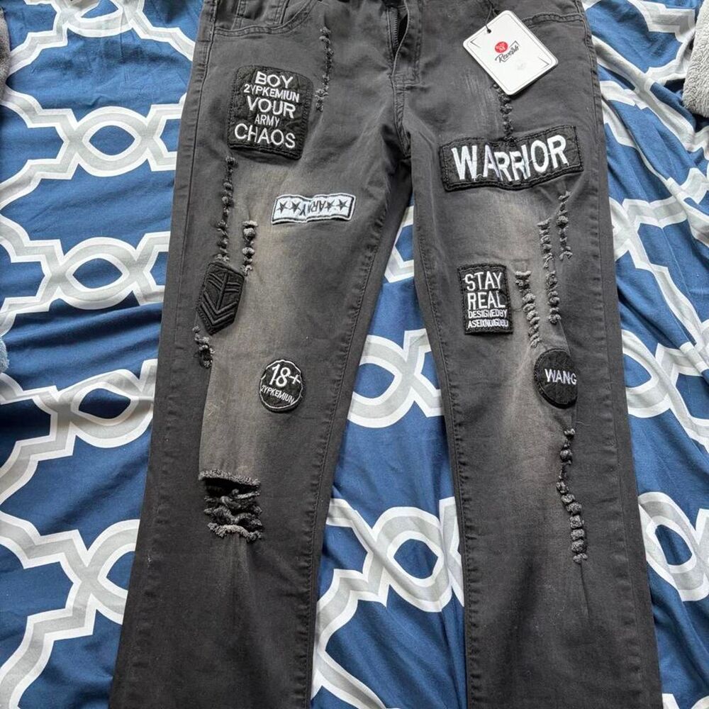 Y2K Reverb Graphic Jeans